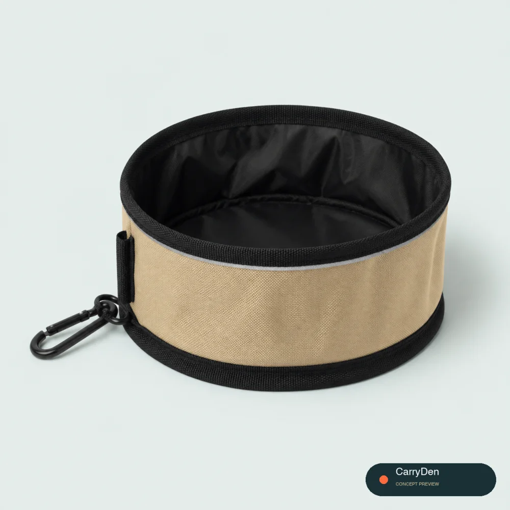 Foldable Nylon Travel Bowl