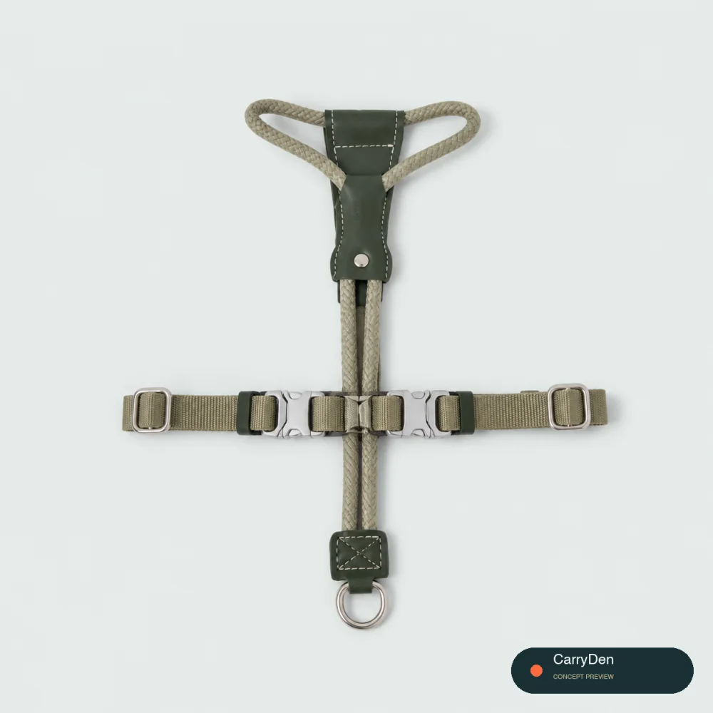 Leather-Rope Dog Harness